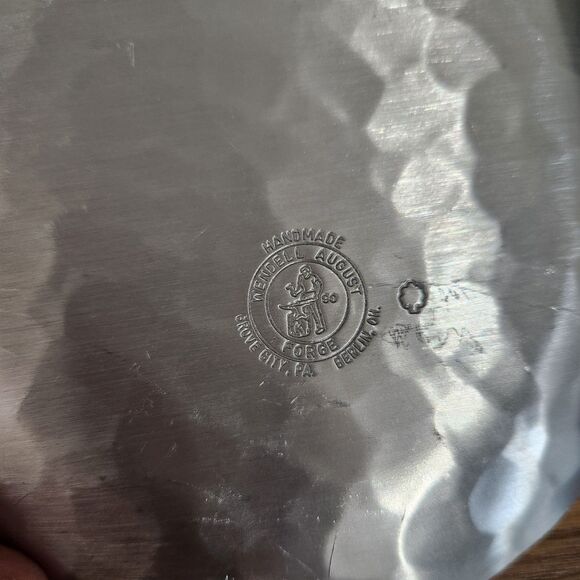 Wendell August Noahs Ark Trinket Box With Lid Trinket Plate Dish Forged Metal - Picture 4 of 11